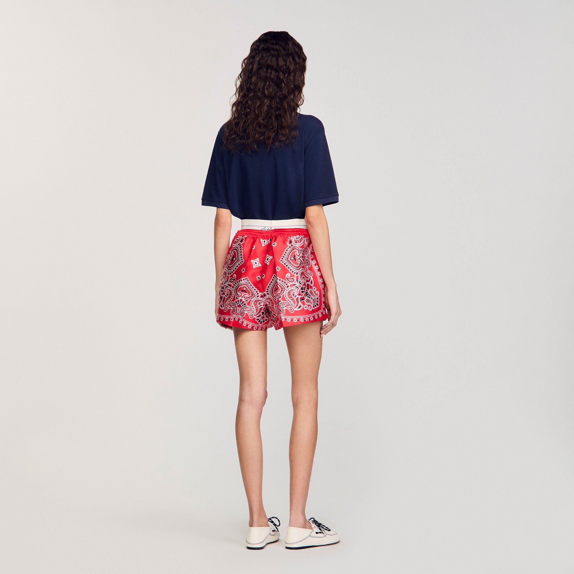 Short à imprimé bandana