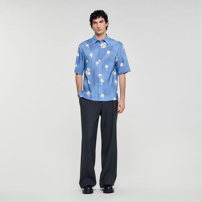 Chemise à imprimé fleur