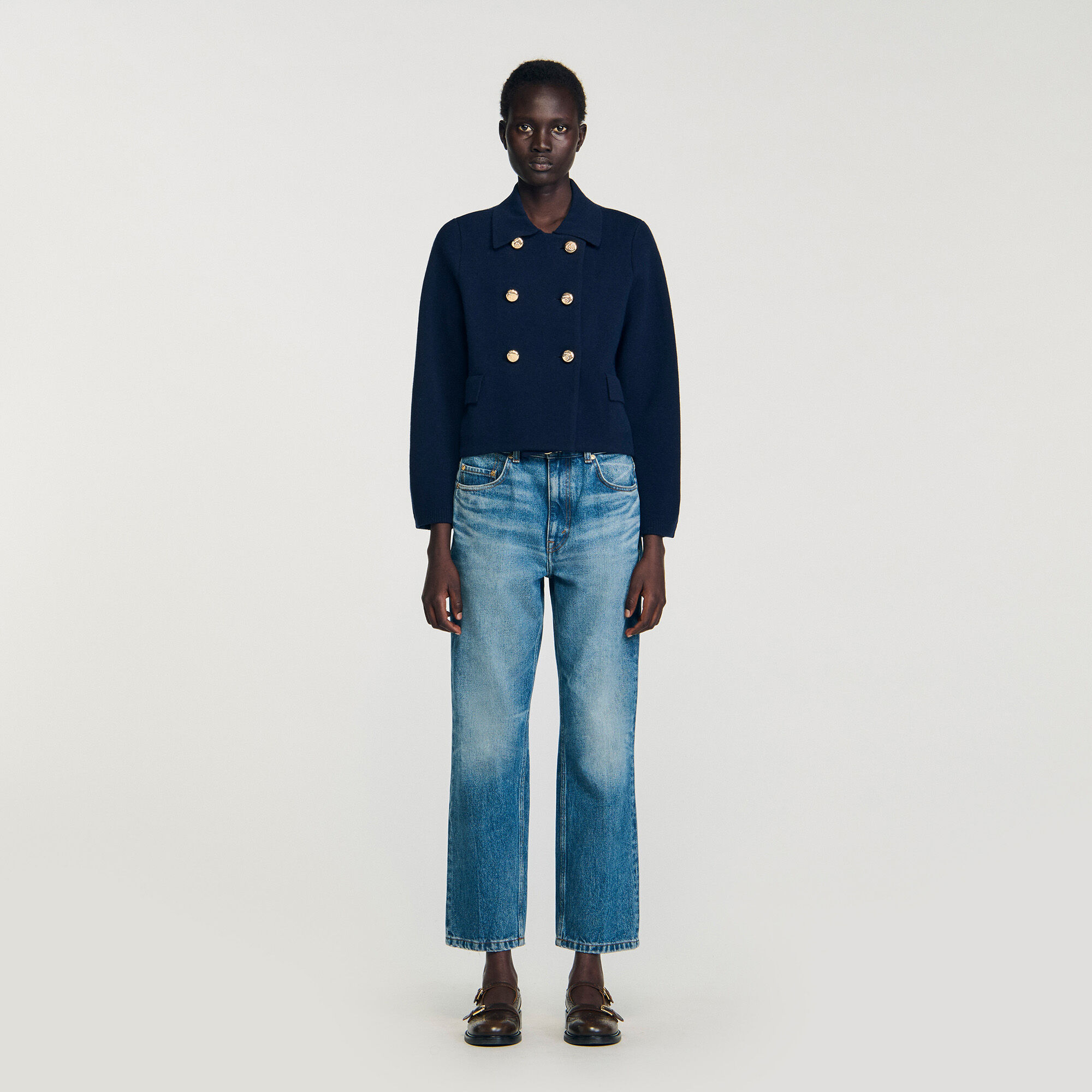 Cardigan à double boutonnage 