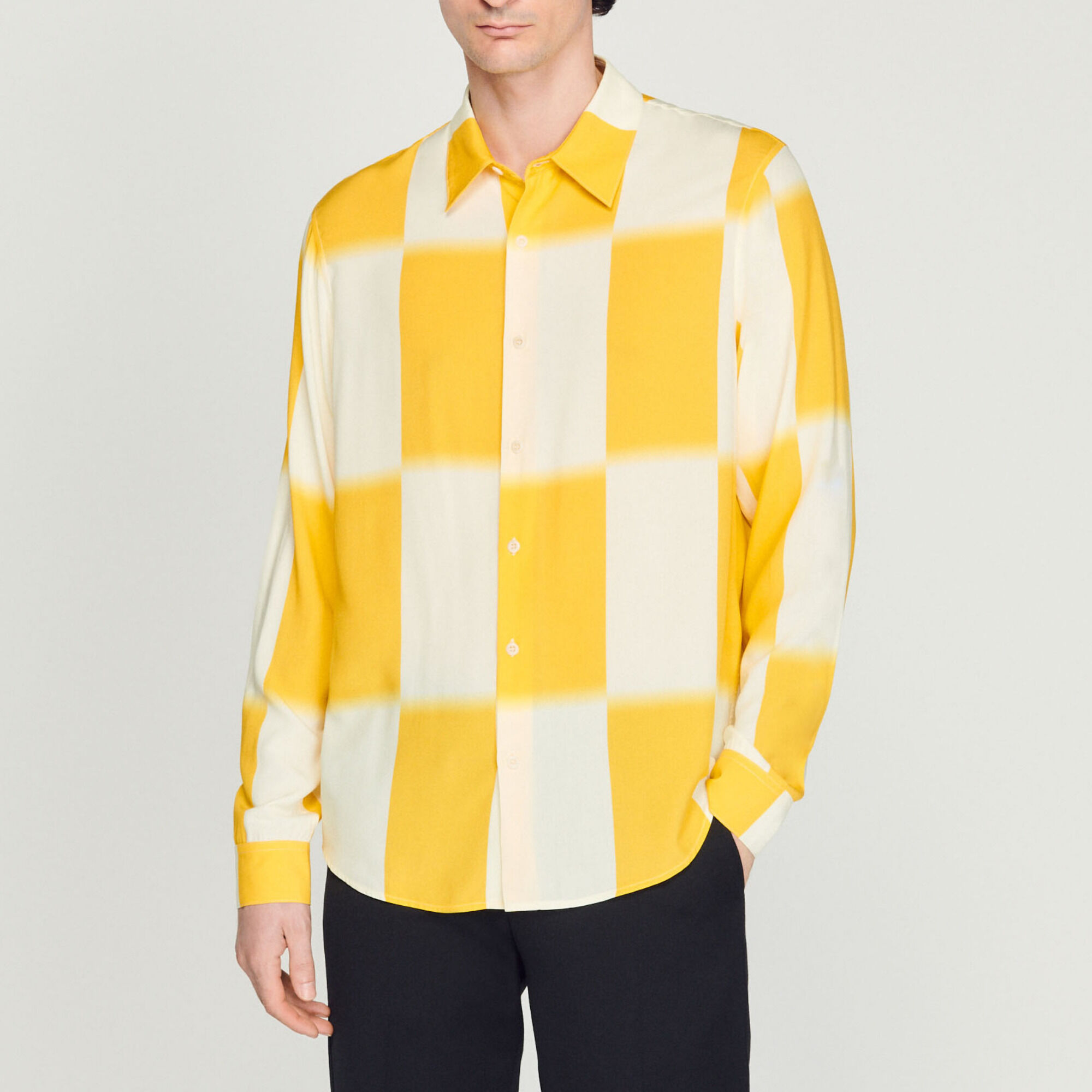Chemise fluide imprimé carreaux