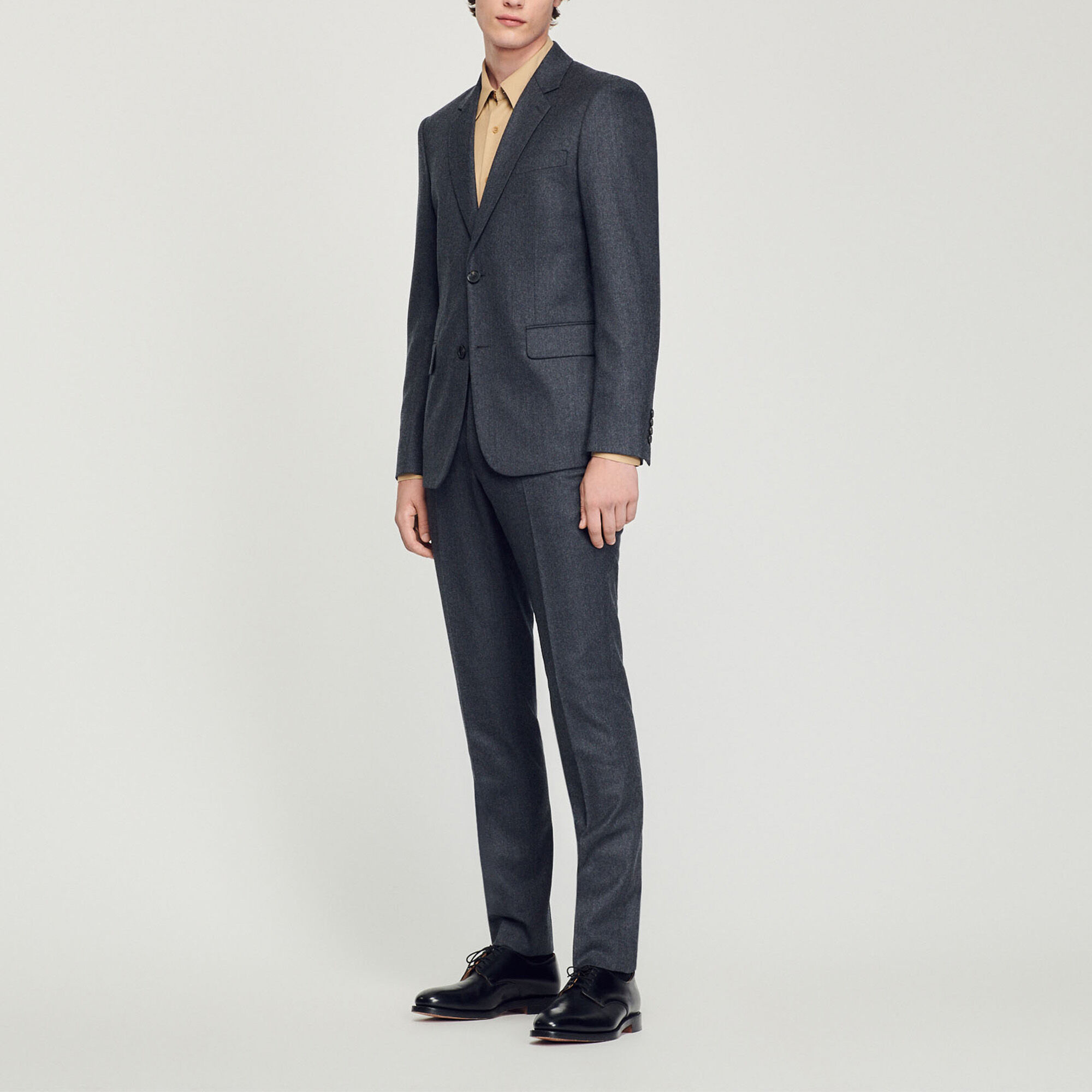 Veste de costume en flanelle