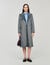 Manteau à carreaux double face