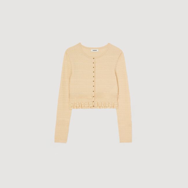 Cardigan à volants