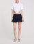 T-shirt court orn&eacute; de strass - Femme | Sandro Paris