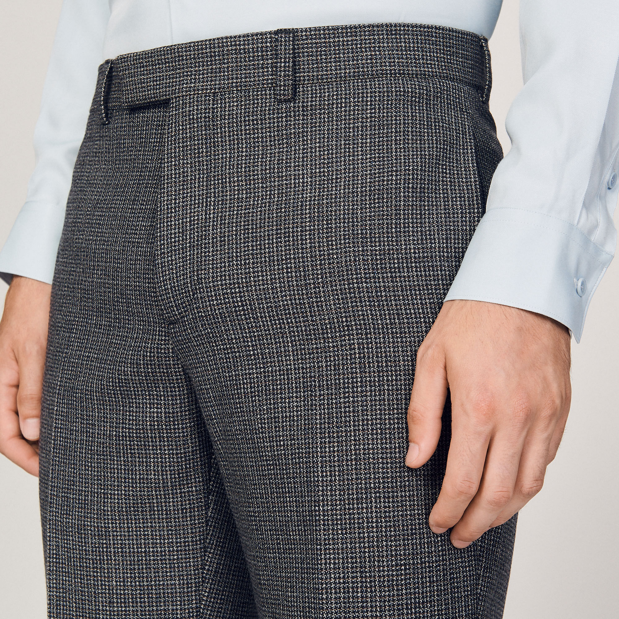 Pantalon de costume en laine vierge
