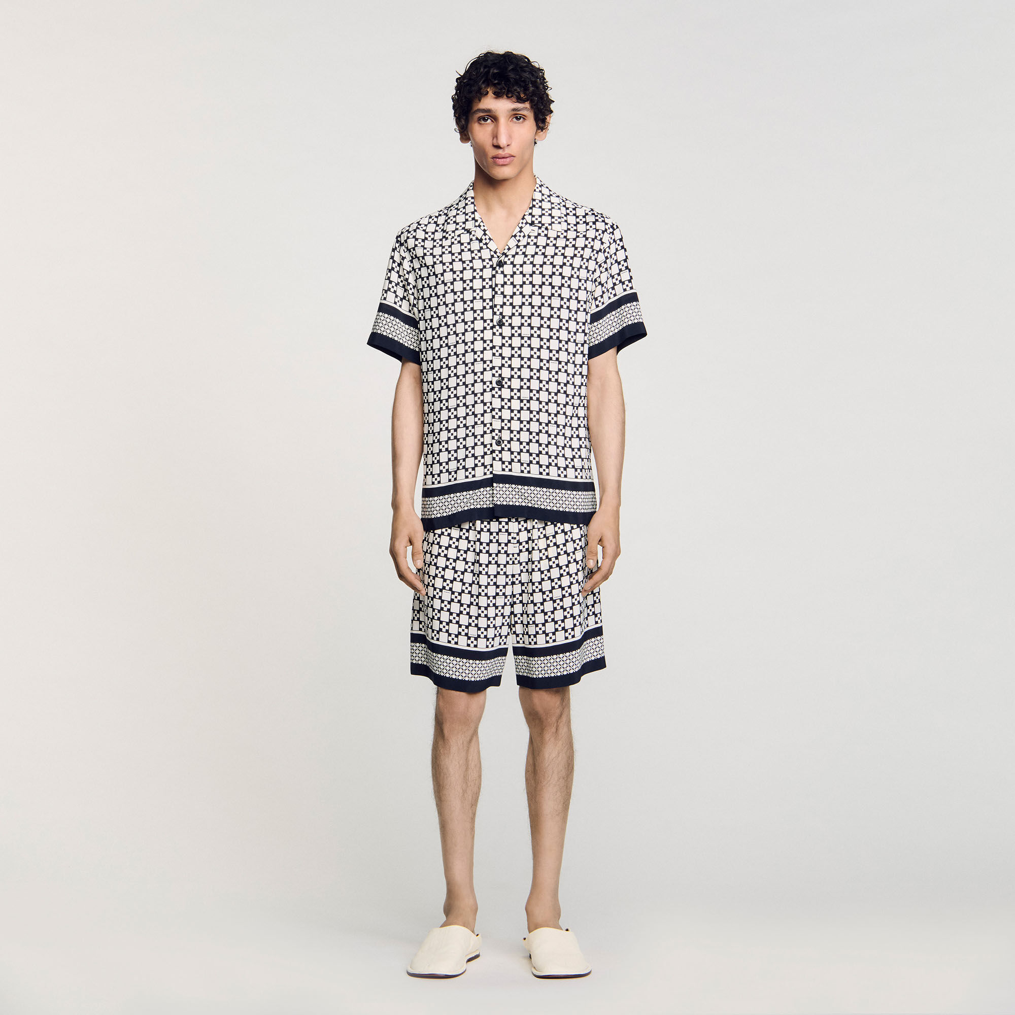 Chemise fluide à imprimé Square Cross