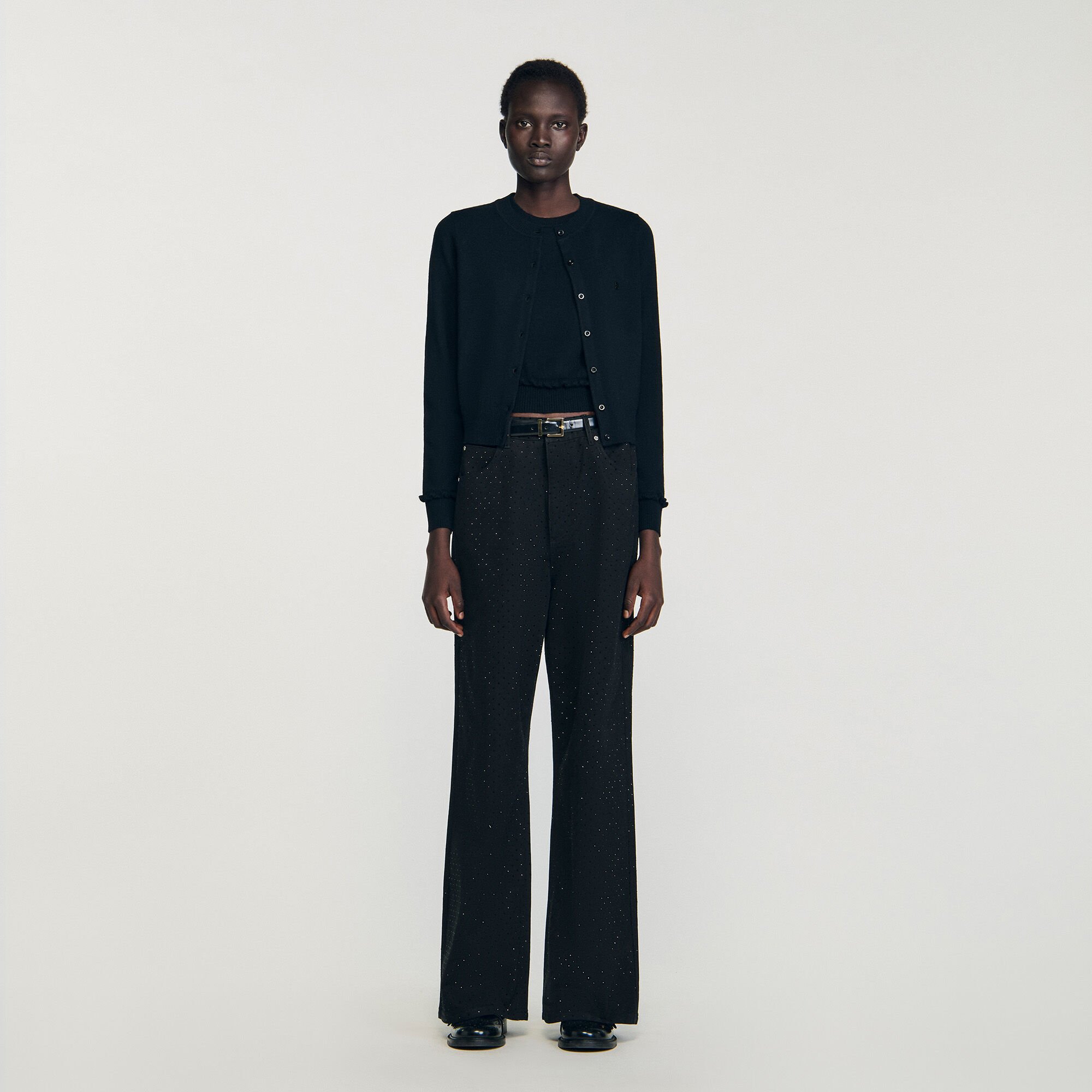 Cardigan à volant 