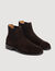 Chelsea Boots en cro&ucirc;te de cuir - Homme | Sandro Paris