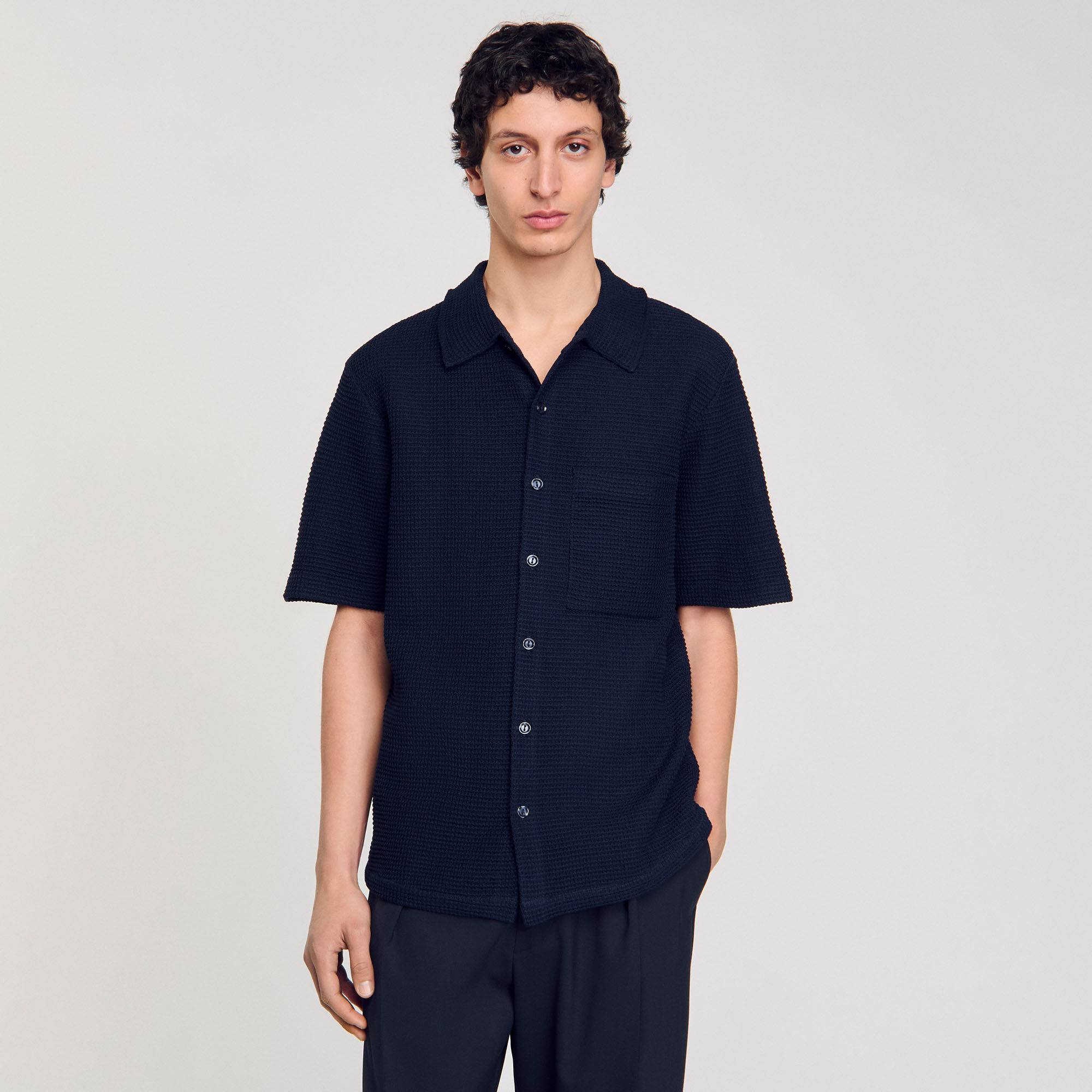 Chemise en nid d'abeille