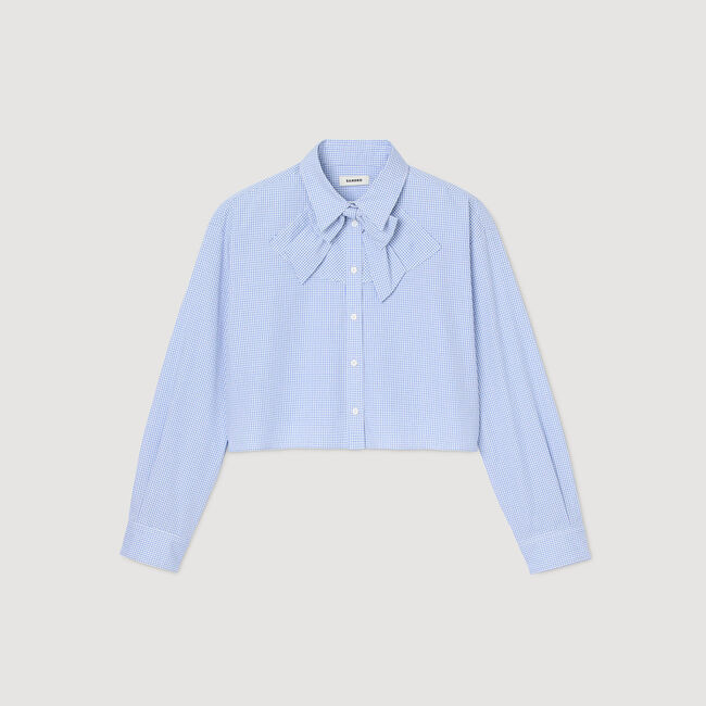 Chemise à col nœud