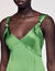 Robe fluide satin&eacute;e