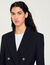 Veste de tailleur à boutonnage croisé