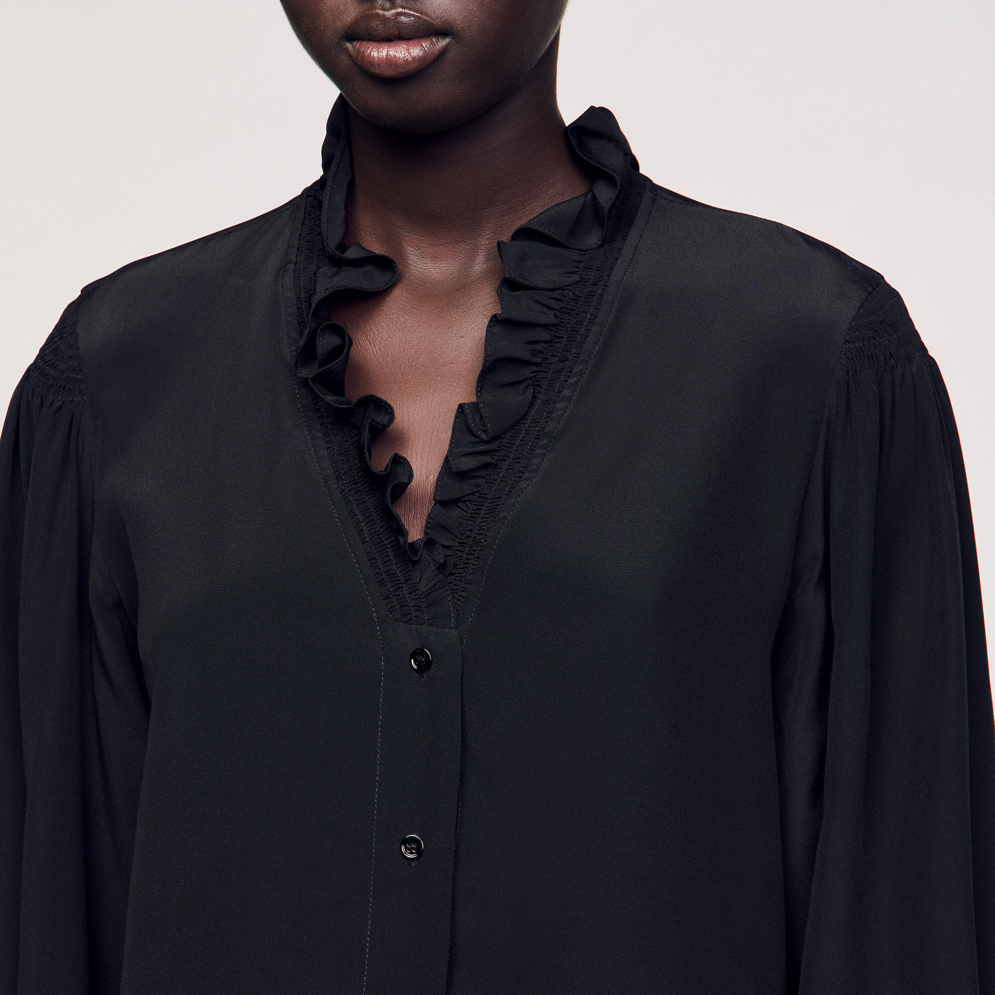 Chemise fluide en soie