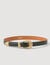 Ceinture cuir boucle dorée
