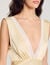 Robe longue satinée