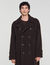 Manteau croisé laine et cachemire