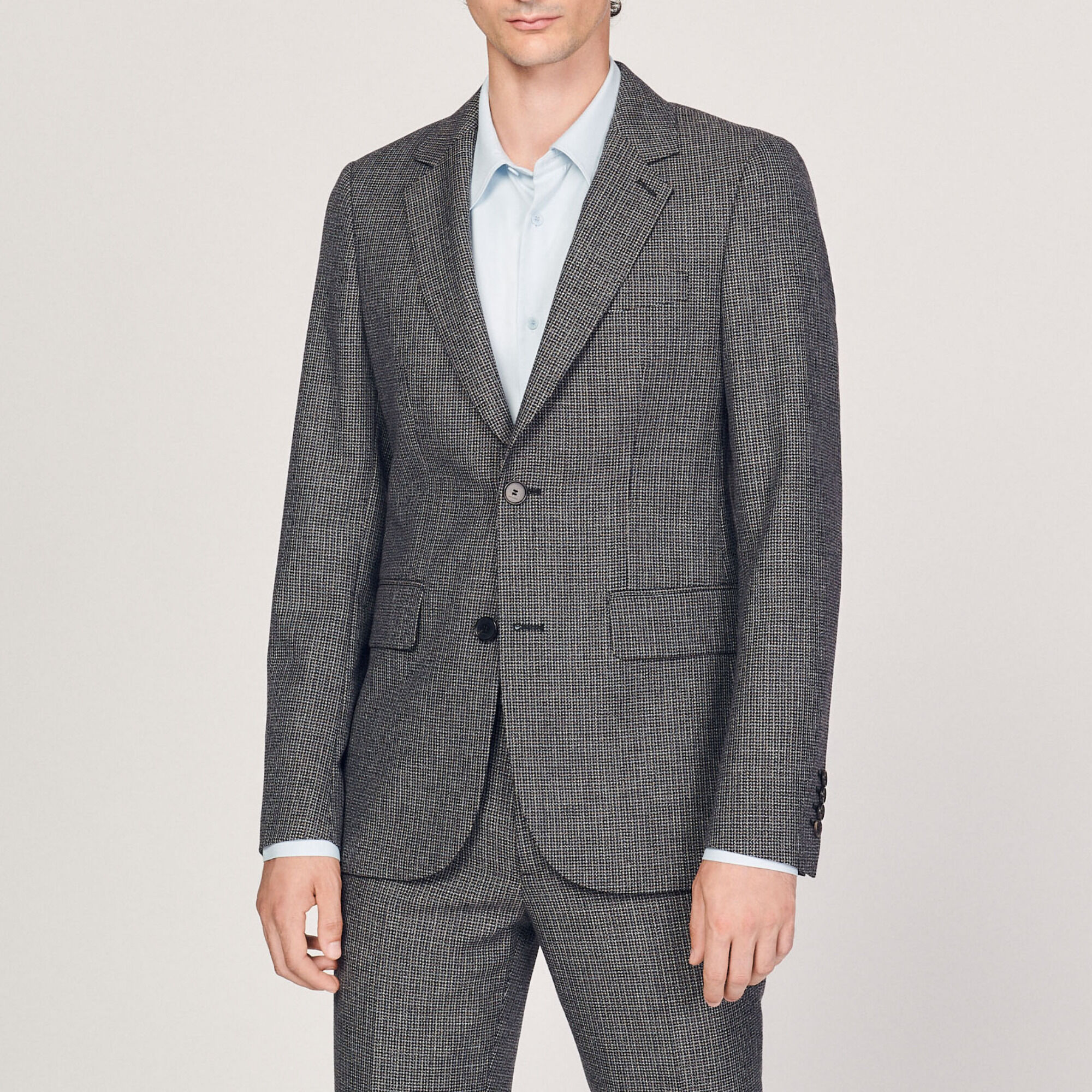 Veste de costume en laine vierge
