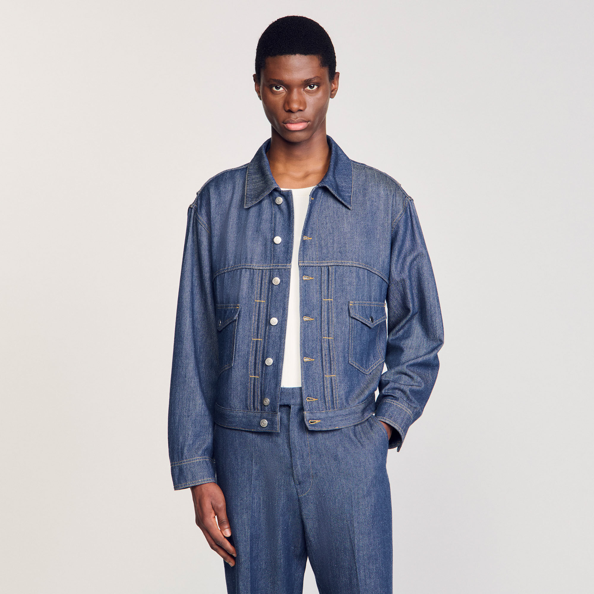 Blouson en chambray