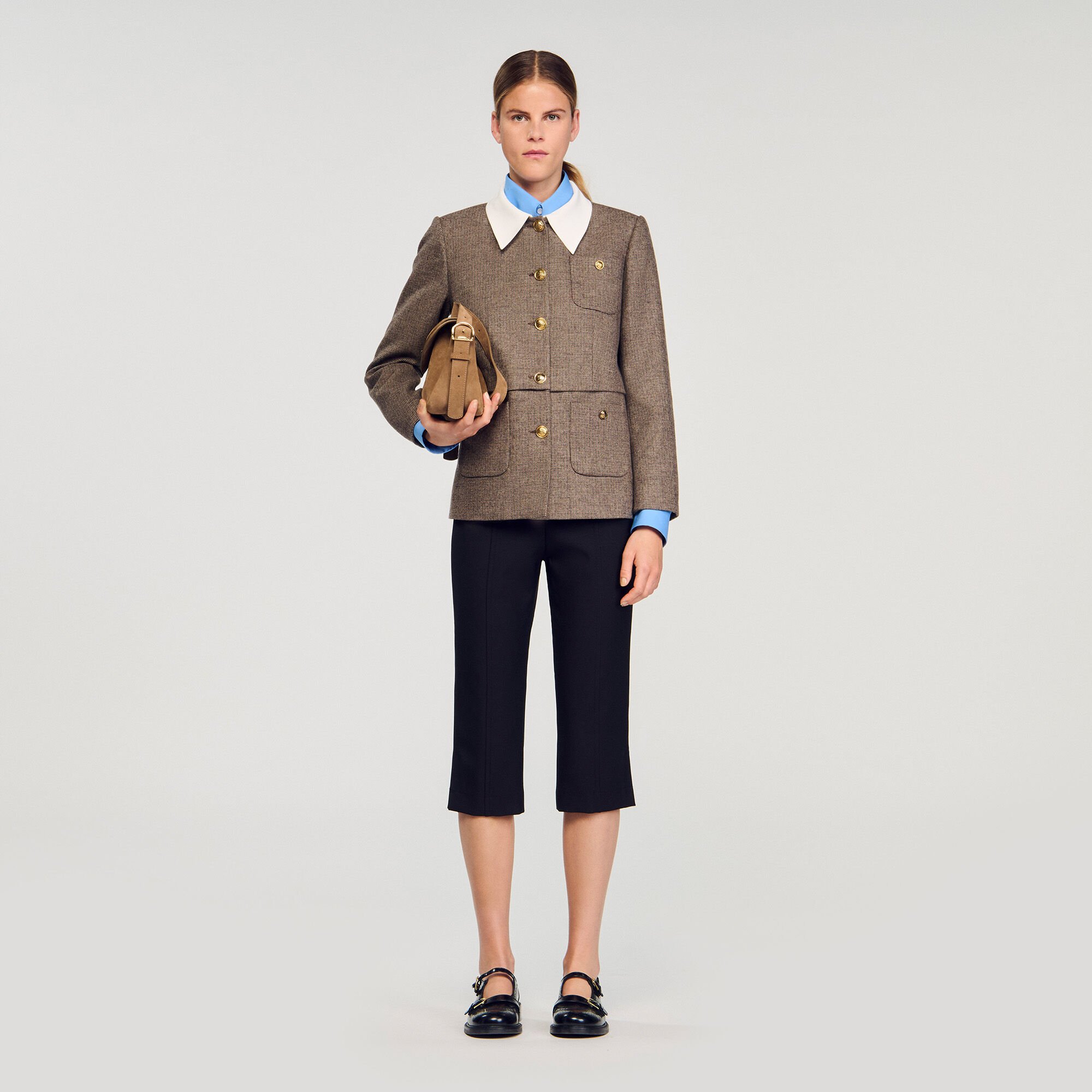 Veste de tailleur pied-de-coq 