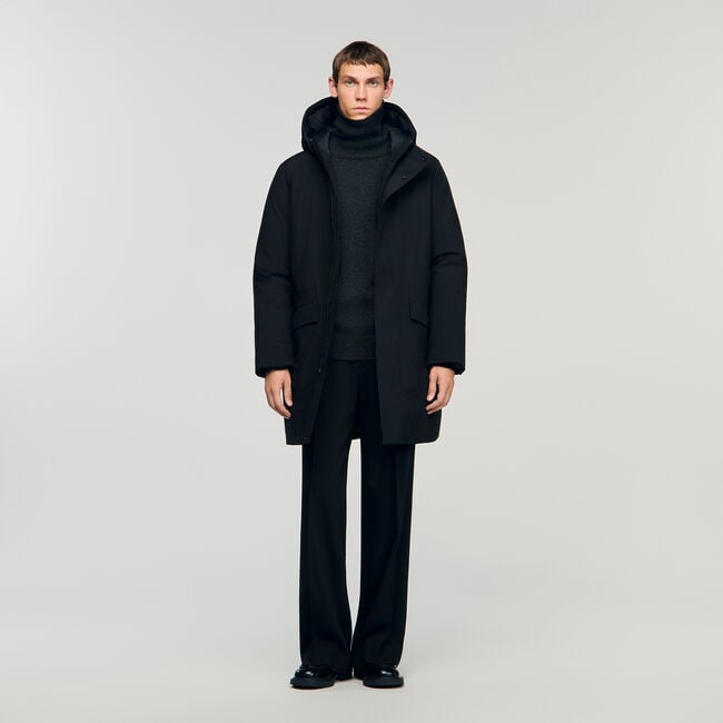 Parka avec capuche et fermeture