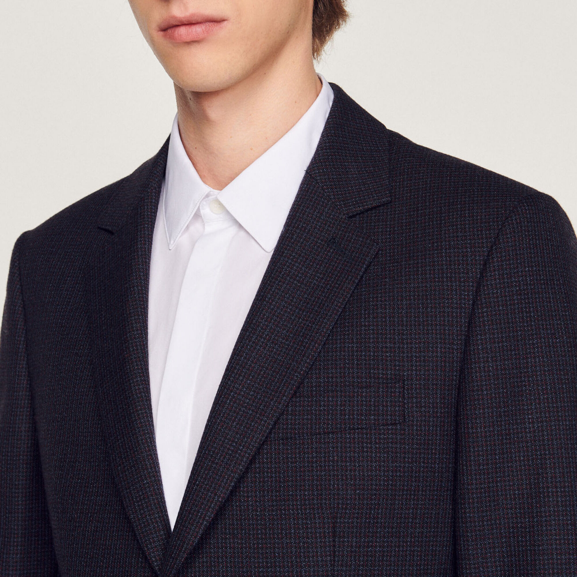 Veste de costume en laine vierge
