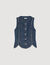 Top en denim strassé
