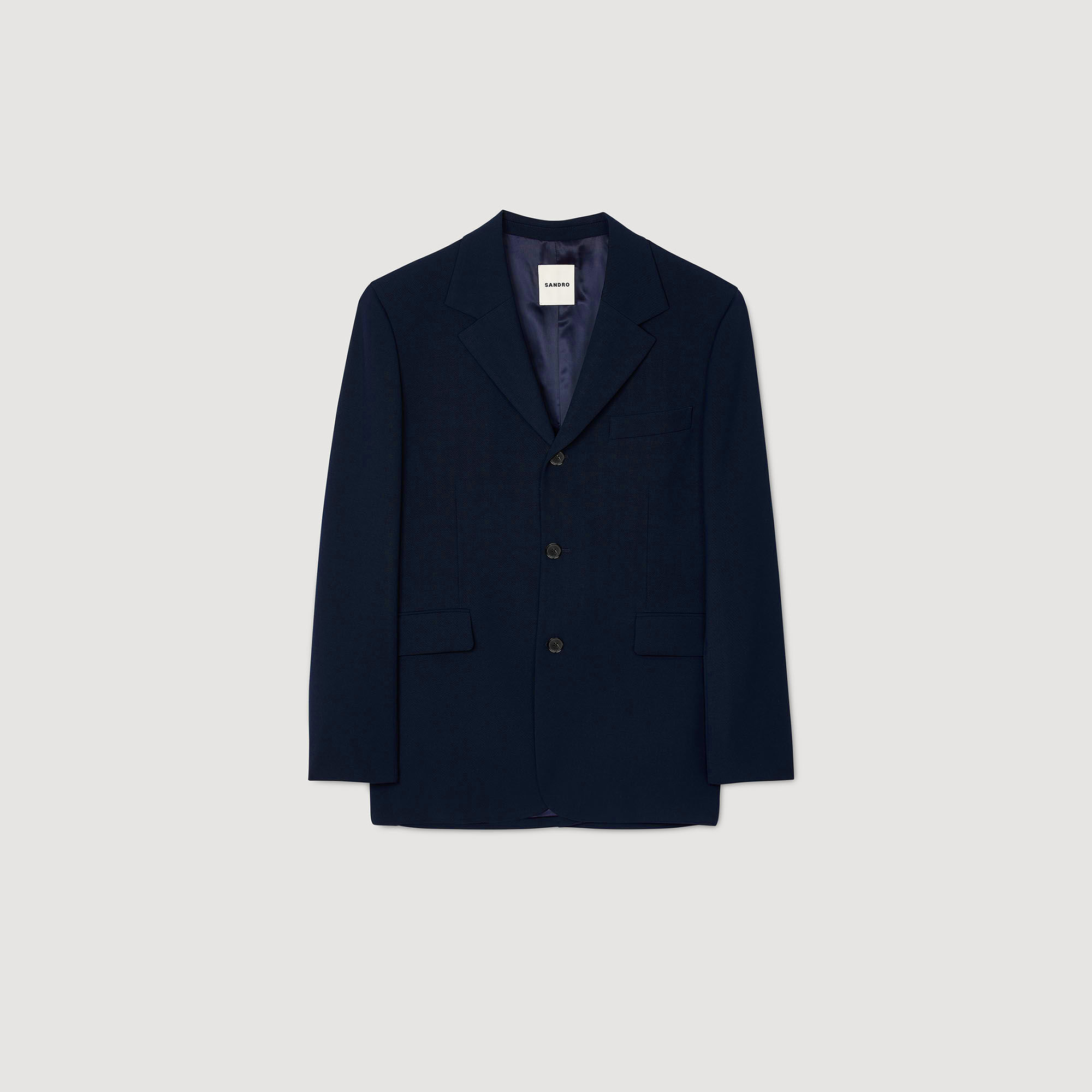 Veste de costume oversize en laine