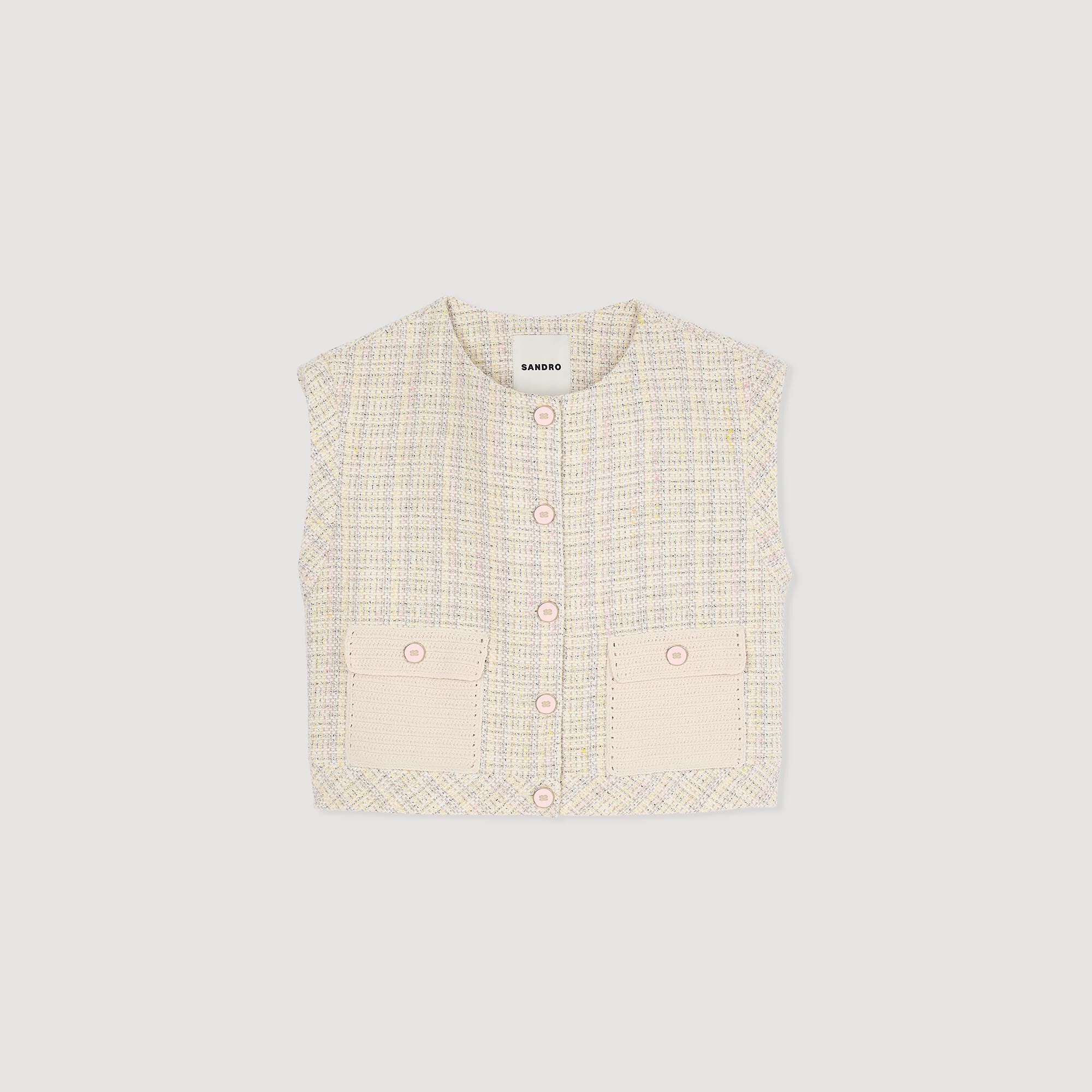 Veston en tweed fantaisie