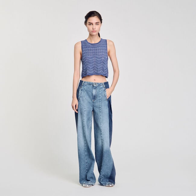 Pull en maille scintillante