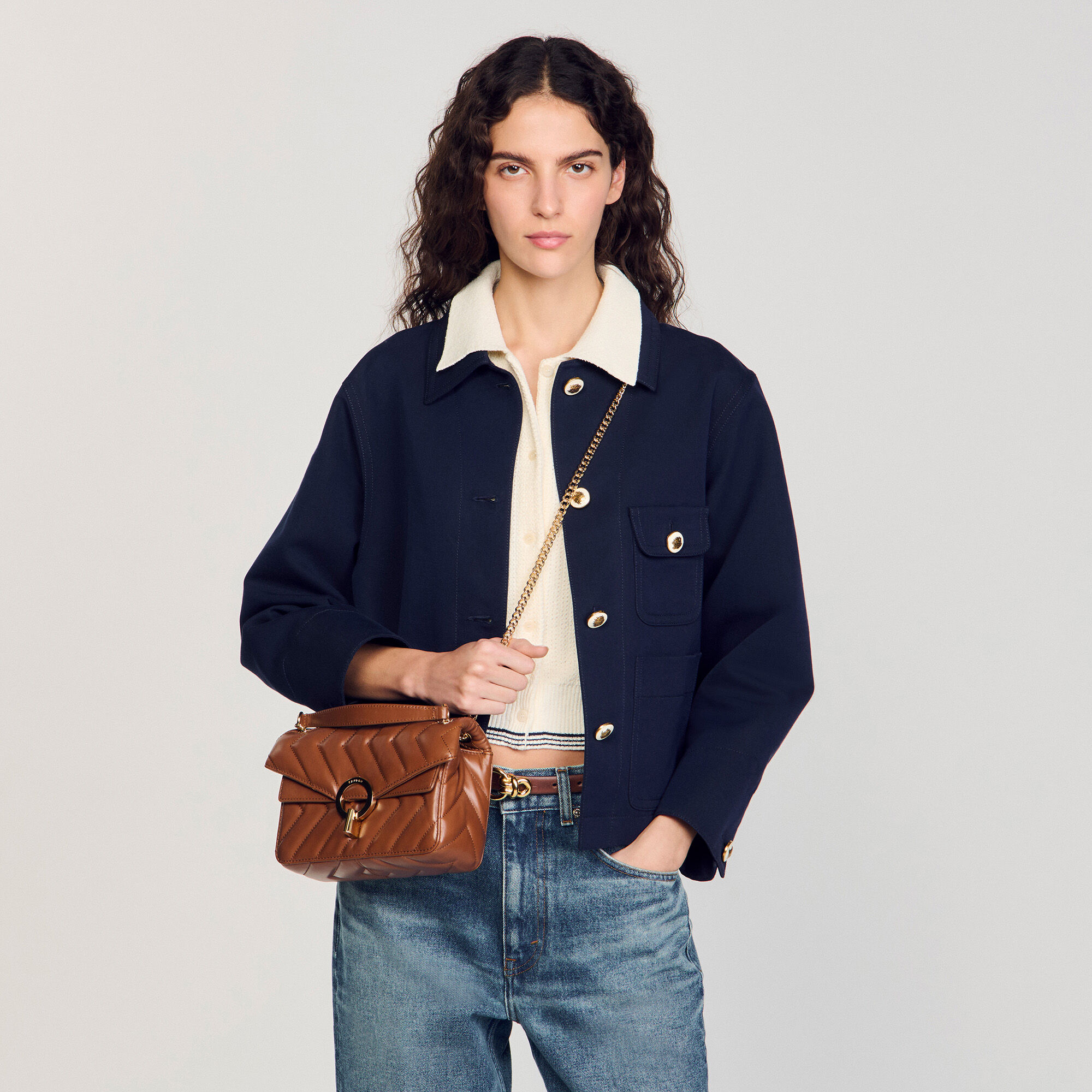 Petit sac Yza en cuir lisse