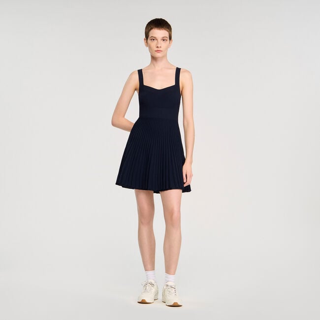 Robe courte en maille