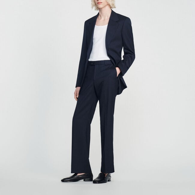 Pantalon de costume en laine