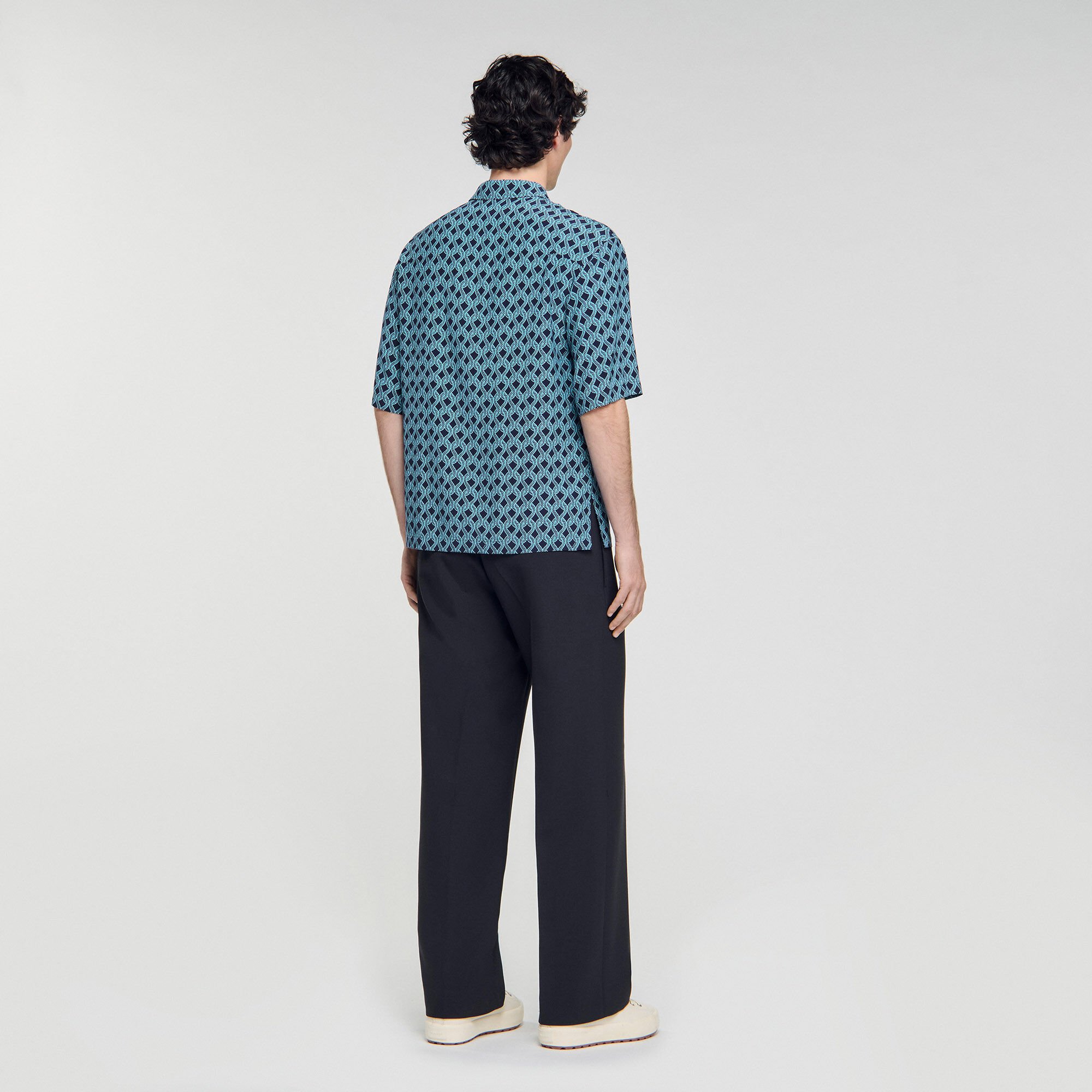 Chemise à imprimé corde