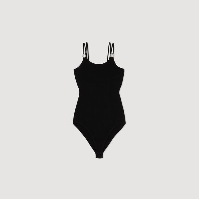 Body en maille à détail bijou