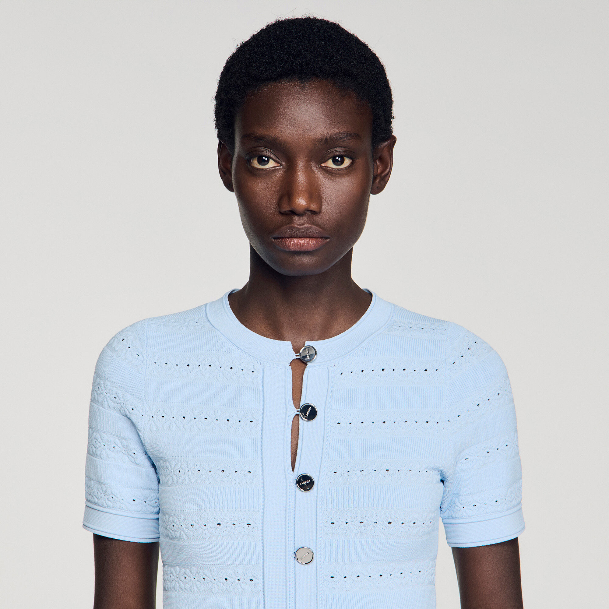 Robe longue en maille