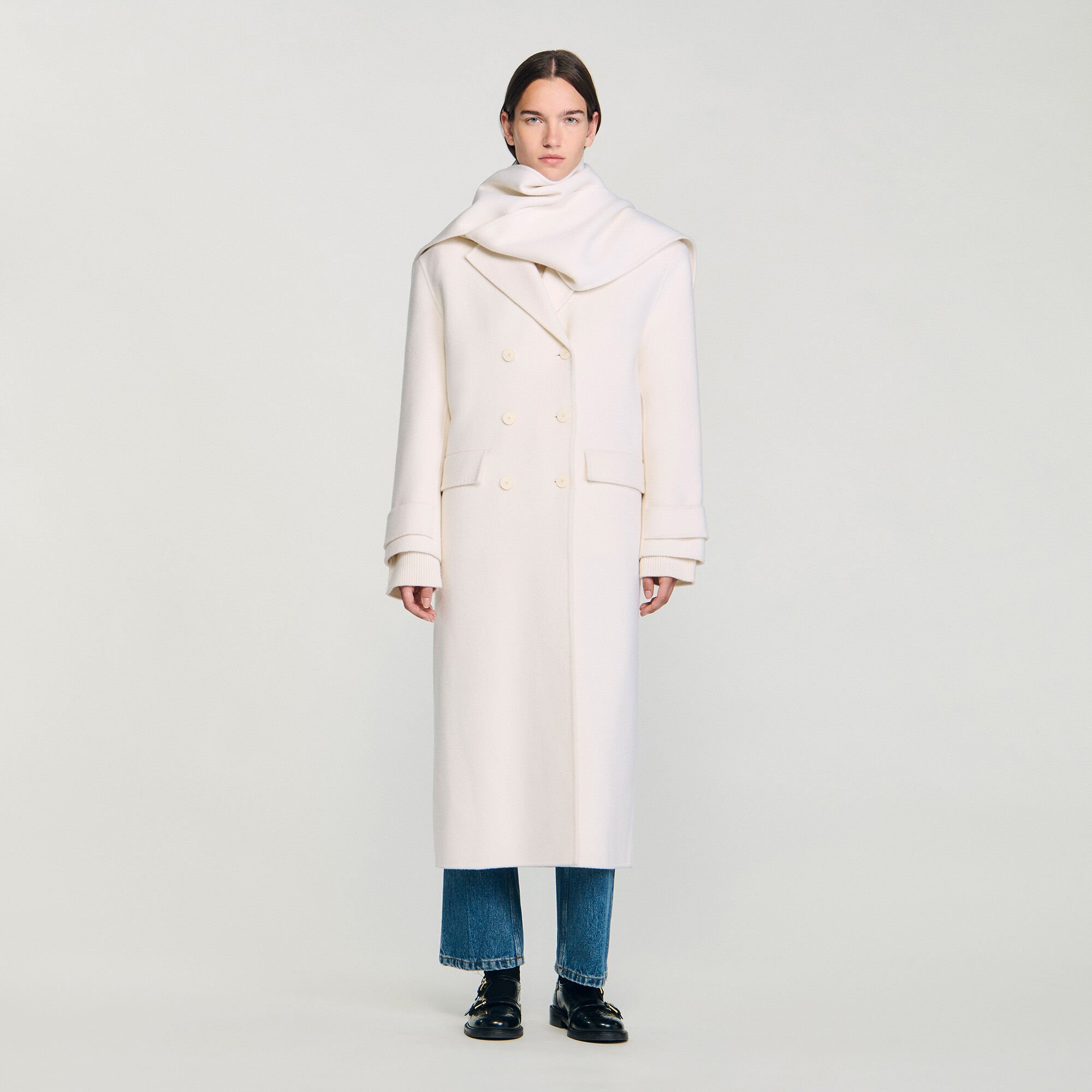 Manteau oversize en laine