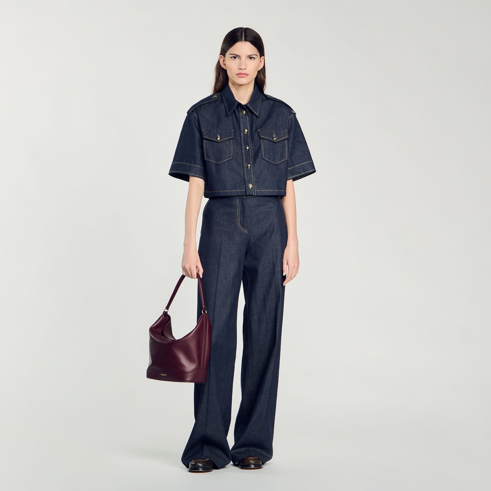 Sac cuir sandro on sale