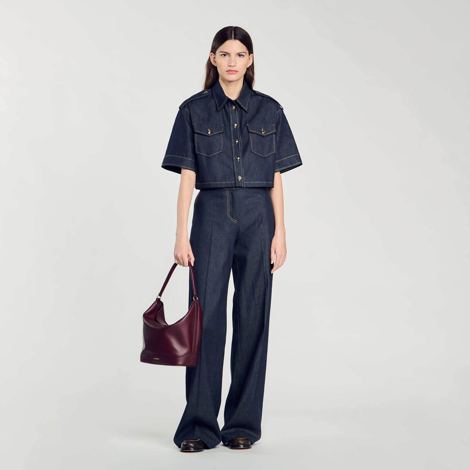 Sac seau TANGOSO en cuir
