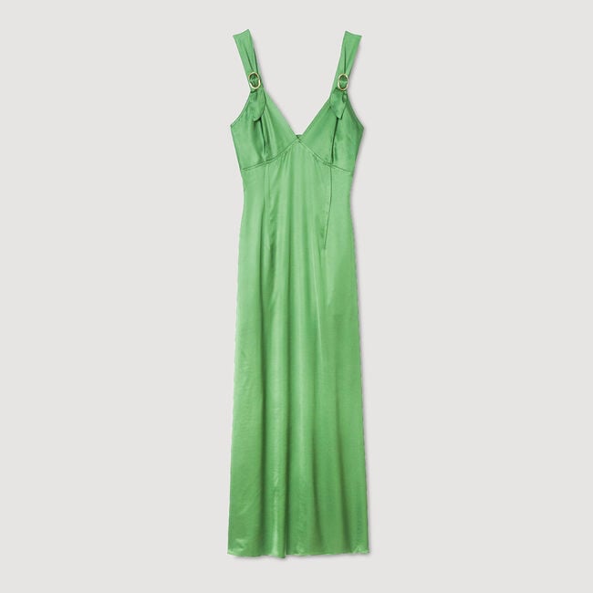 Robe fluide satinée