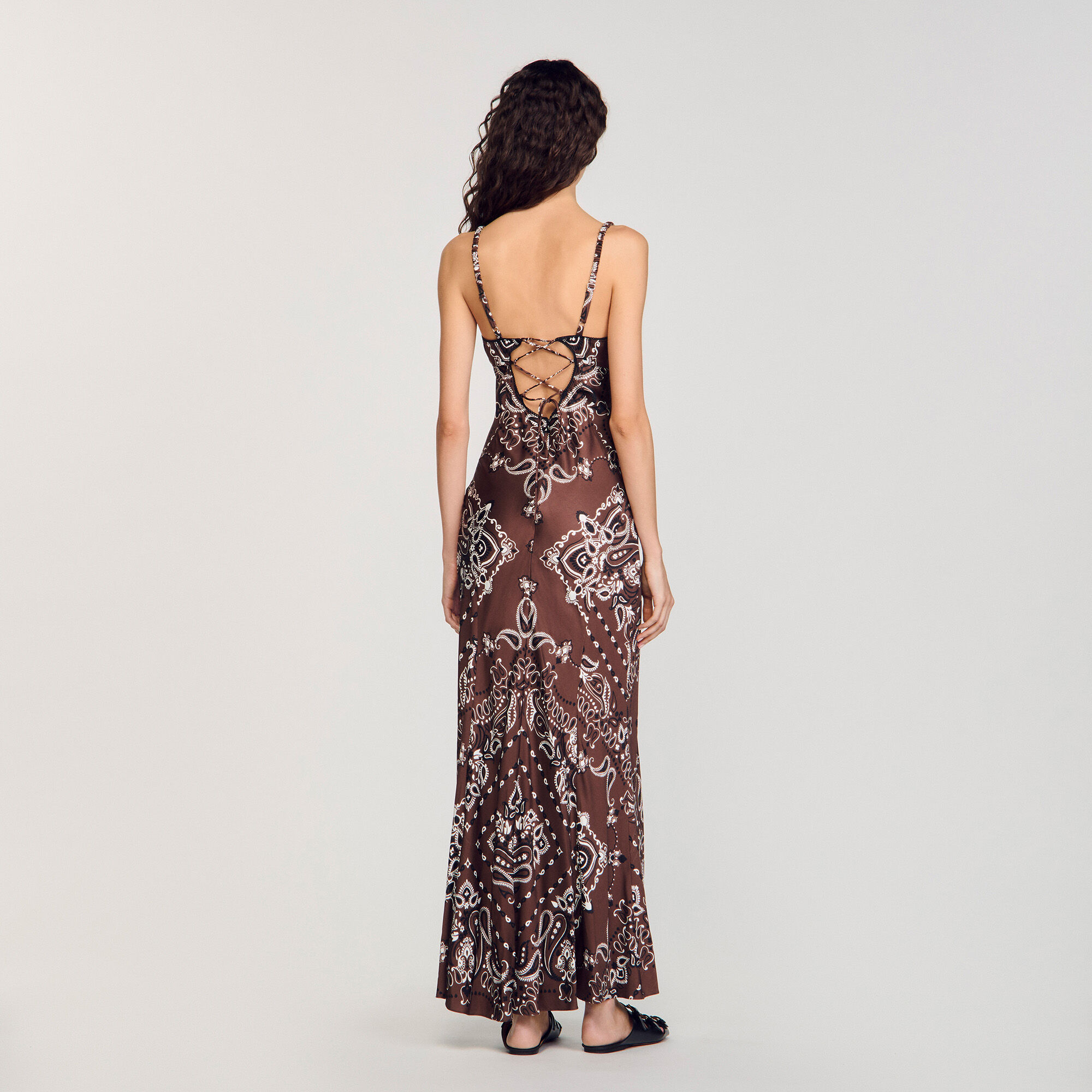 Robe longue à imprimé bandana
