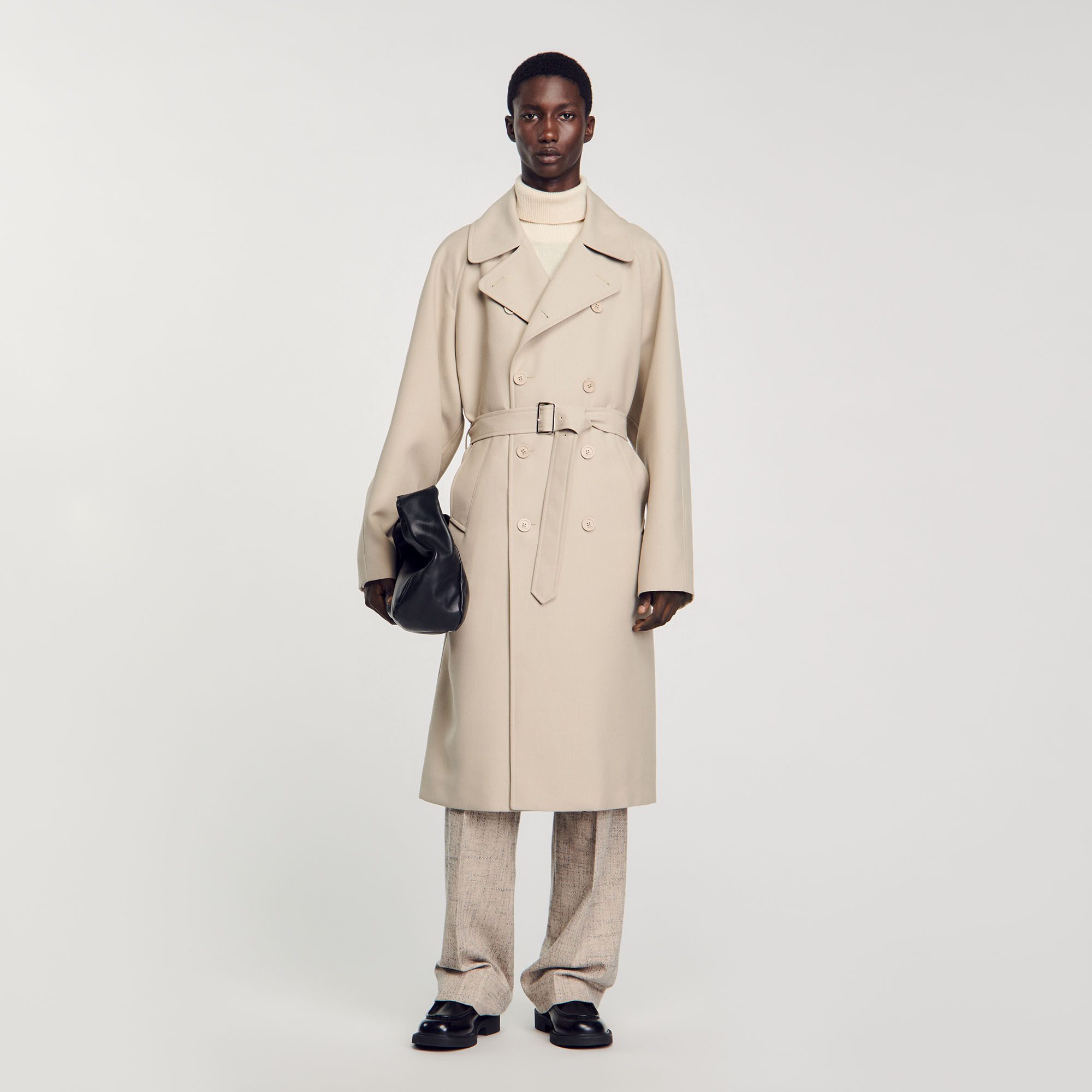 Trench coat laine homme online