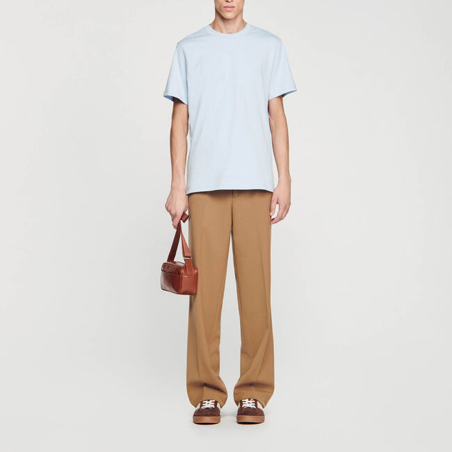 T-shirt &agrave; manches courtes - Homme | Sandro Paris