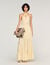 Robe longue en lin imprim&eacute; fleur