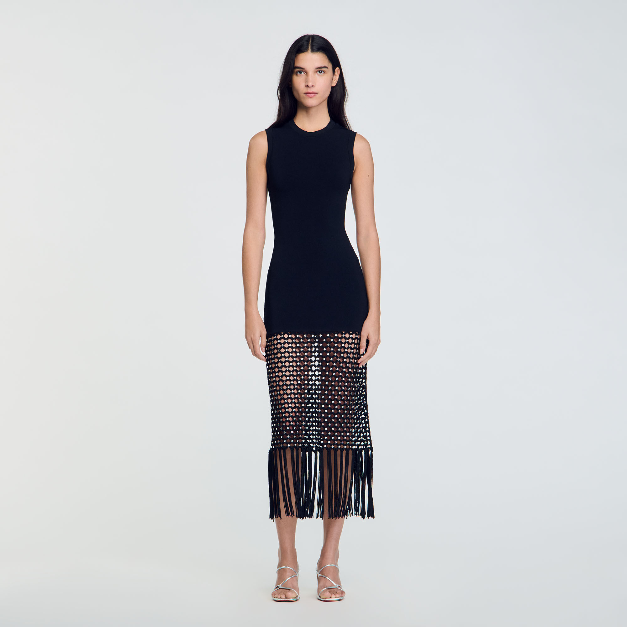 Robe maille sandro new arrivals