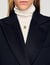 Manteau long à revers satinés