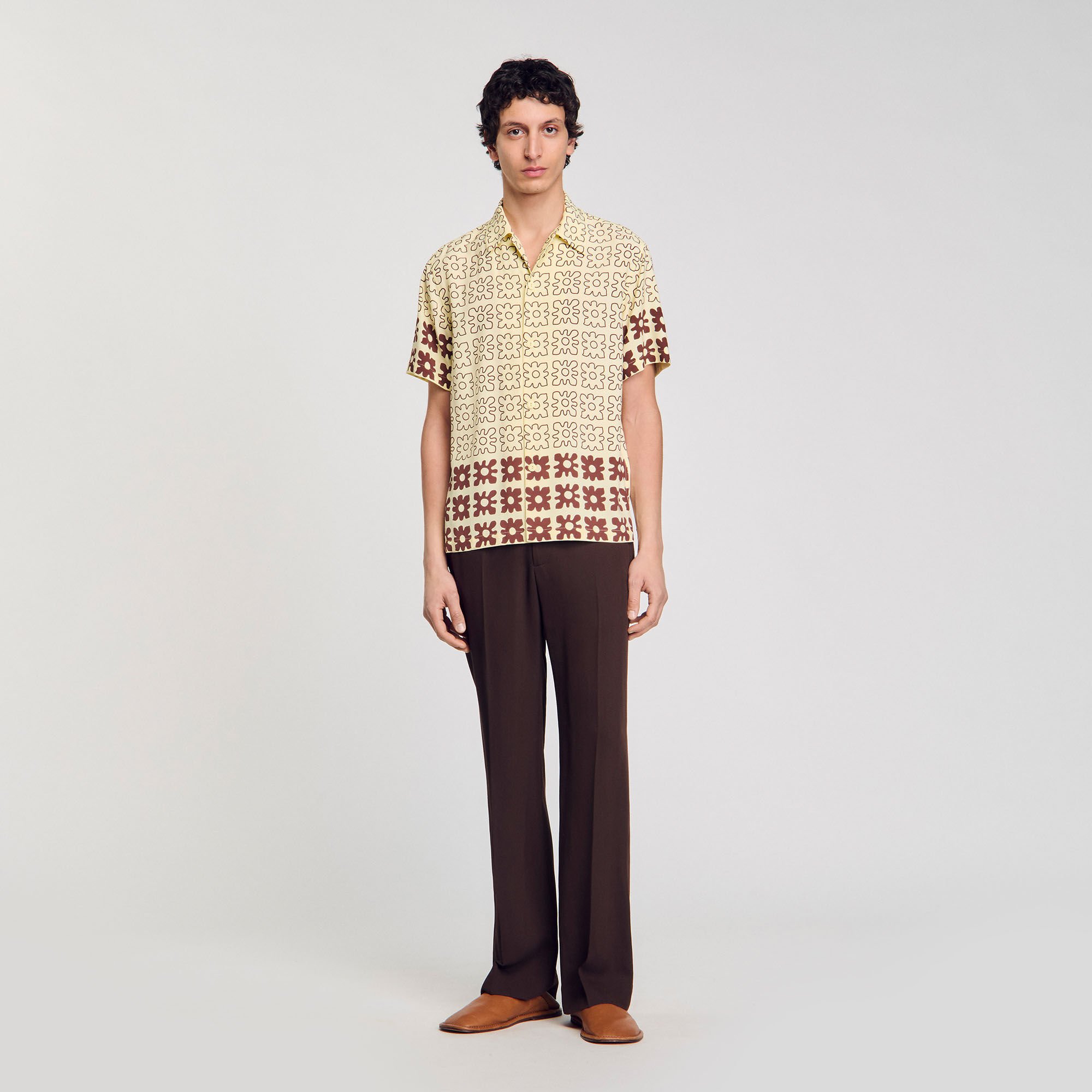 Chemise à imprimé fleuri