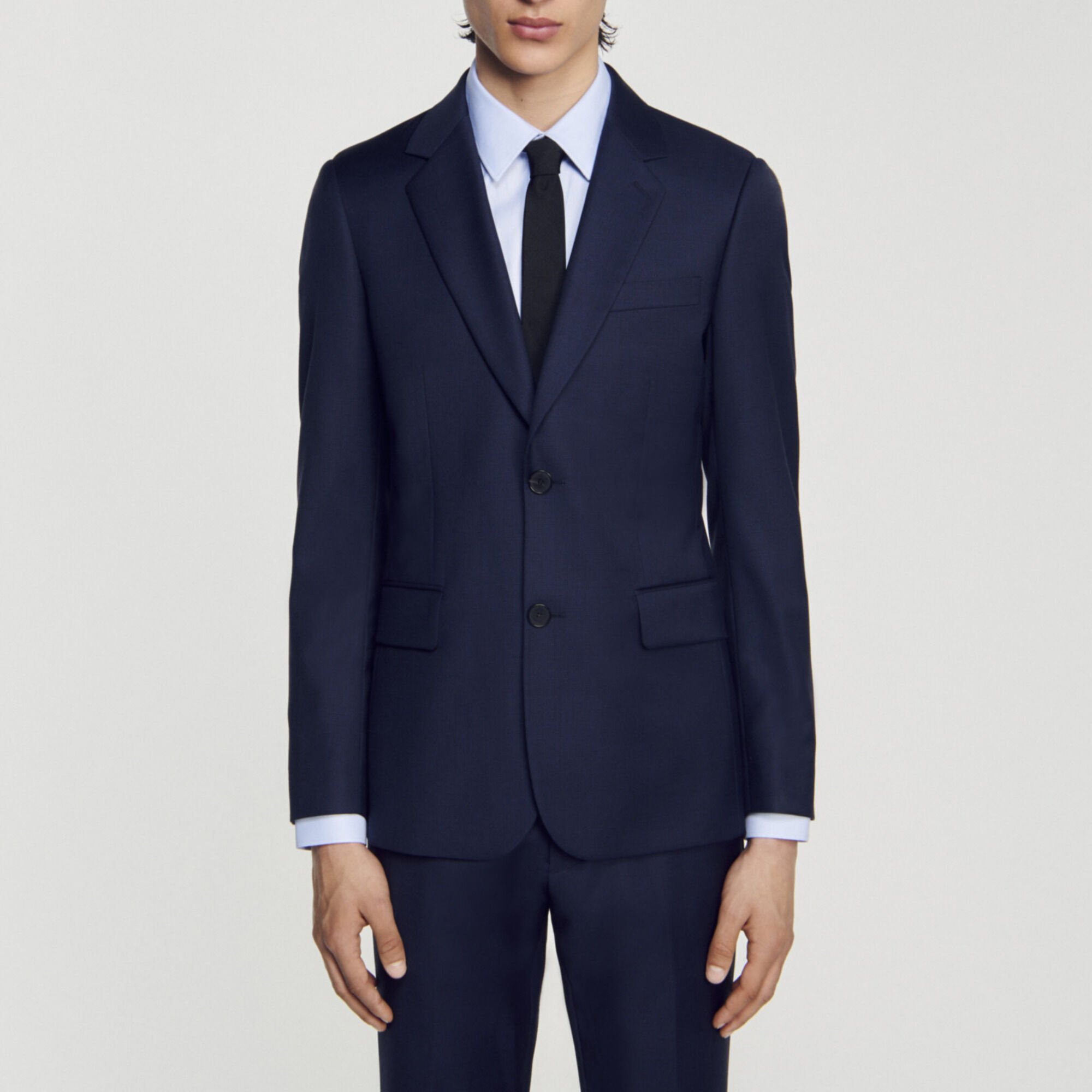 Veste de costume en laine vierge