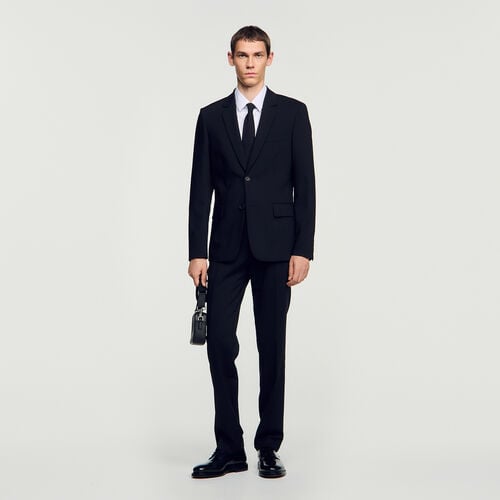 Sandro Veste de costume en laine vierge
