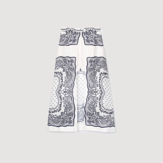 Jupe short à imprimé bandana 