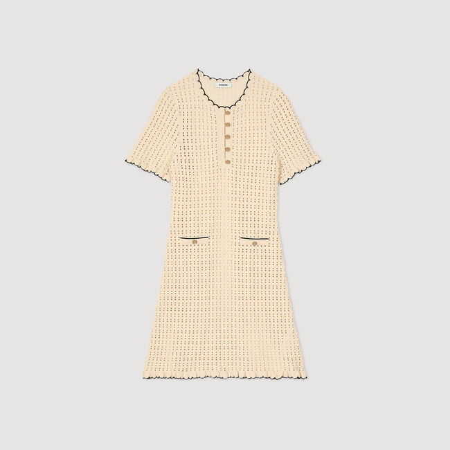 Robe courte en maille 